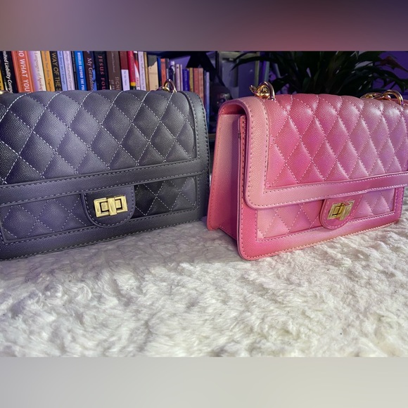Two In One | Pink & Gray Shoulder Bags | Perfect Gift - Picture 3 of 12